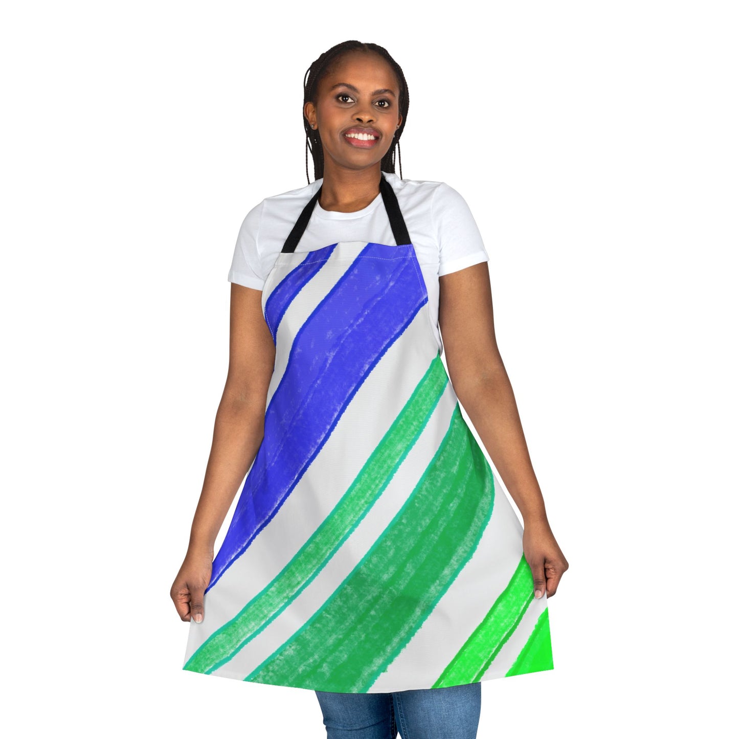 Diagonal Stripes Apron