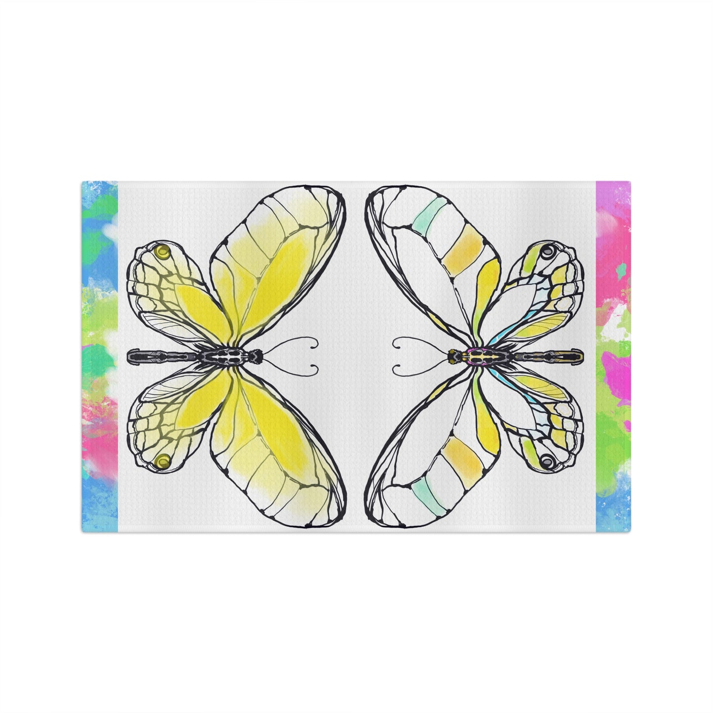 Flutterstripe Microfiber Tea Towel