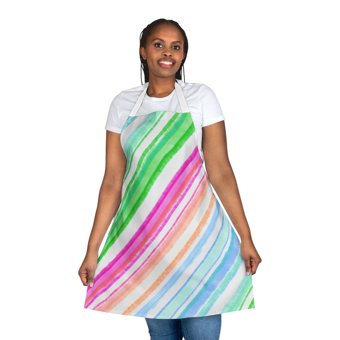 Diagonal Stripes Apron