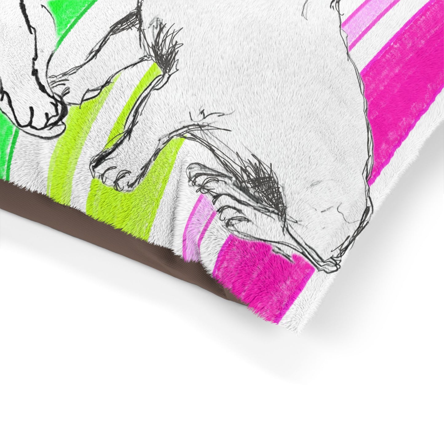 Dogi Butterfly Flutter Bed Multi Color Stripe, Bulldogs