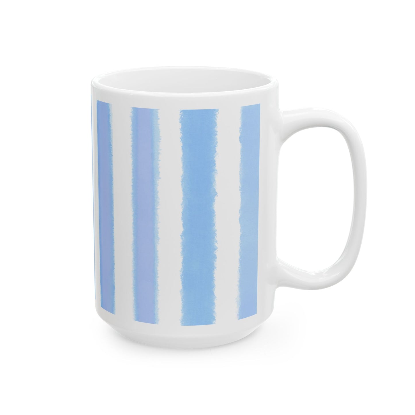 Dancing Tulips Mug Periwinkle Raspberry