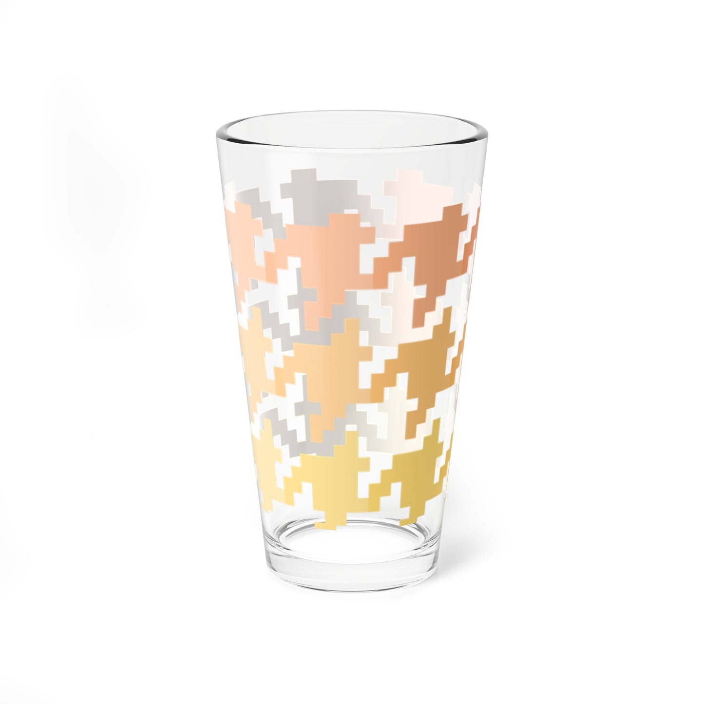 Mixing Glass, 16oz Houndstooth Fun
