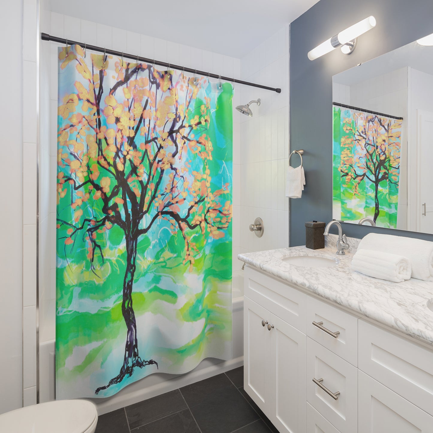 Joyful Landscapes Shower Curtains