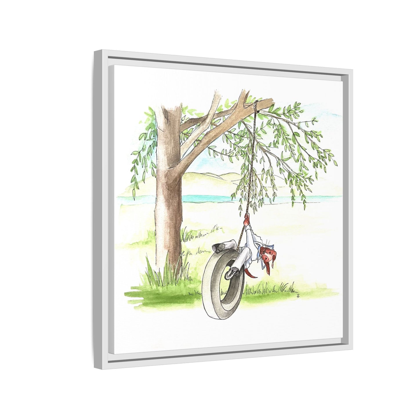 Dogi Fun Matte Canvas Framed