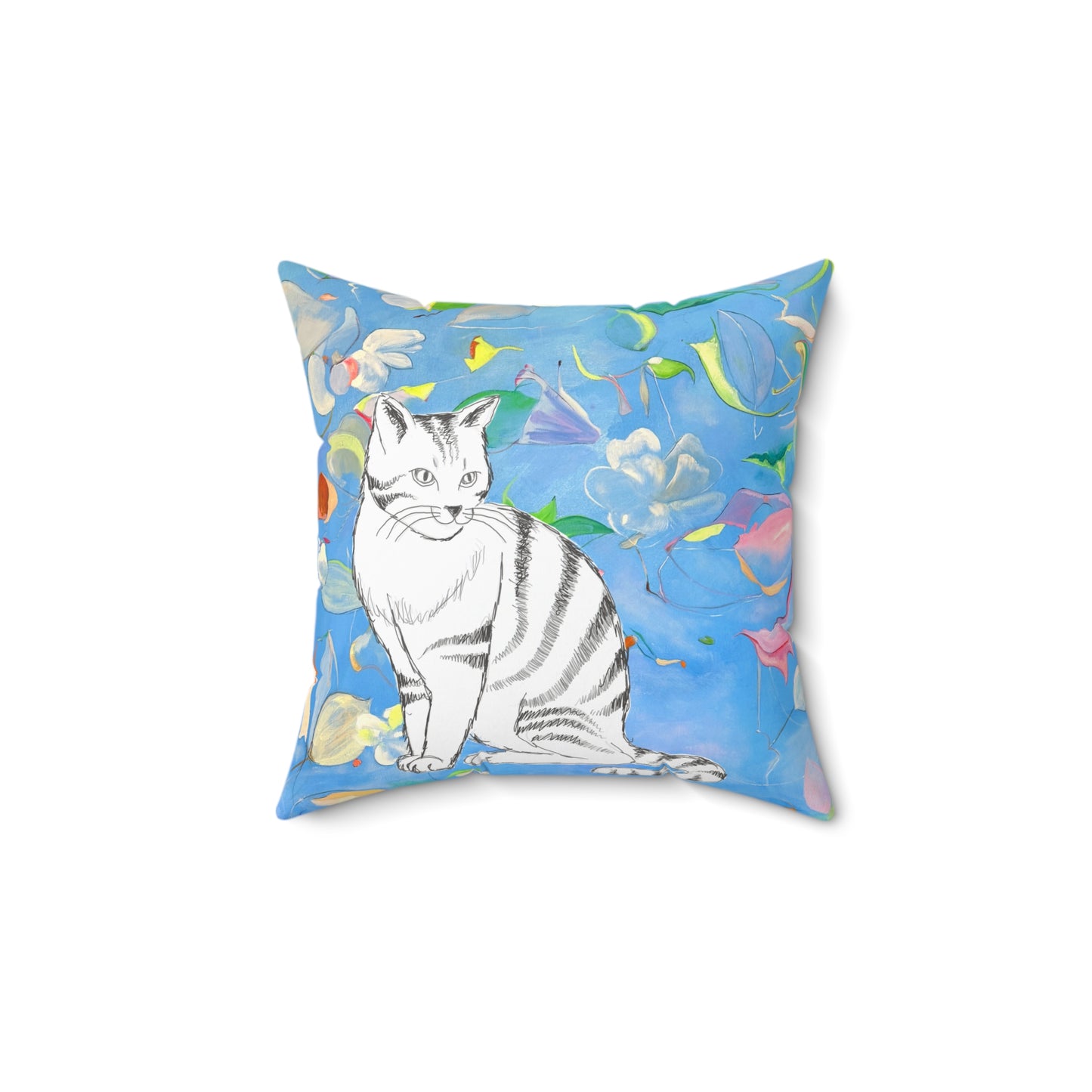 Pillows Polyester Square Kitty Fun