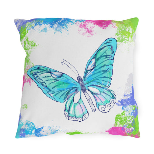 Swing Outdoor Pillow Visible things are temporary