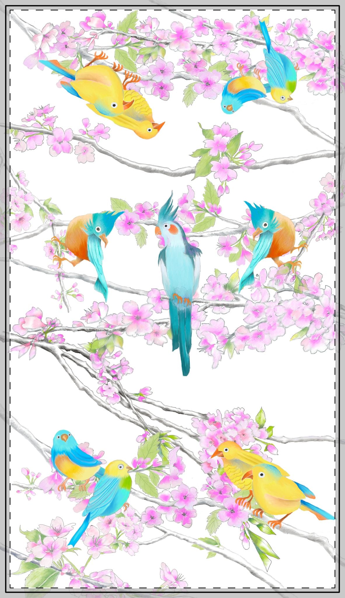 Cherry Chirp Tablecloth