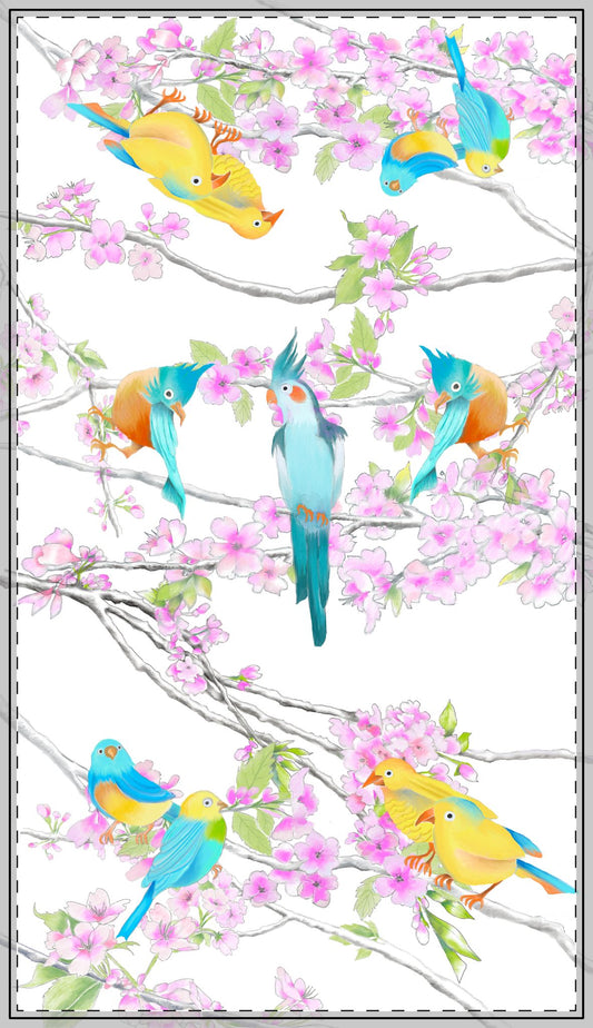 Cherry Chirp Tablecloth