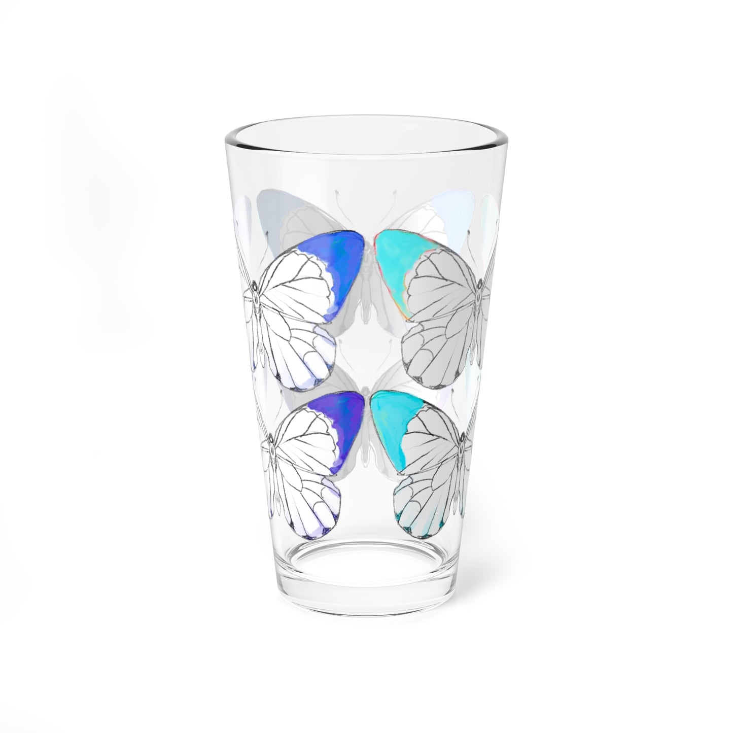 Pint Glass, 16oz Flutter Sips