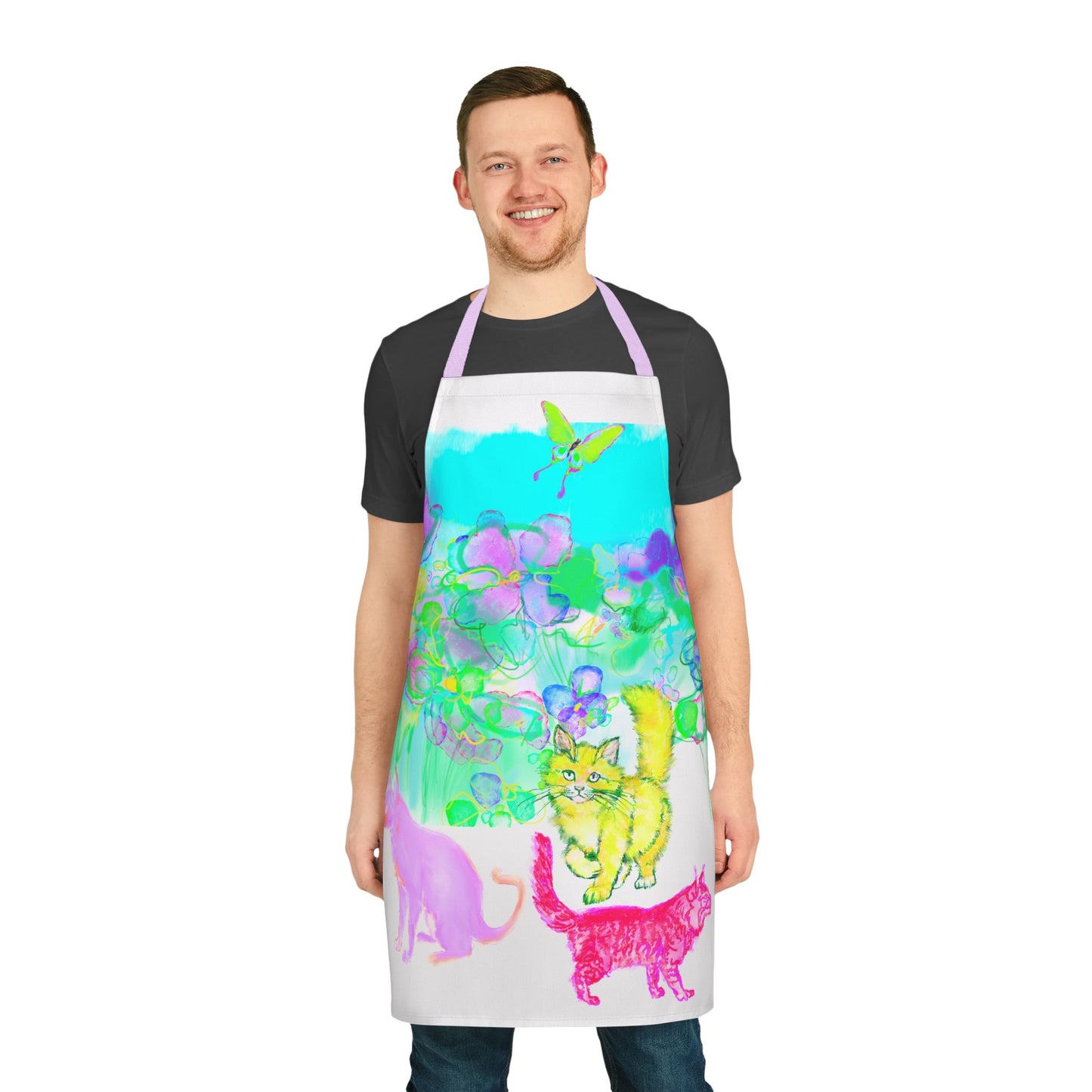 Colorful Cat Apron
