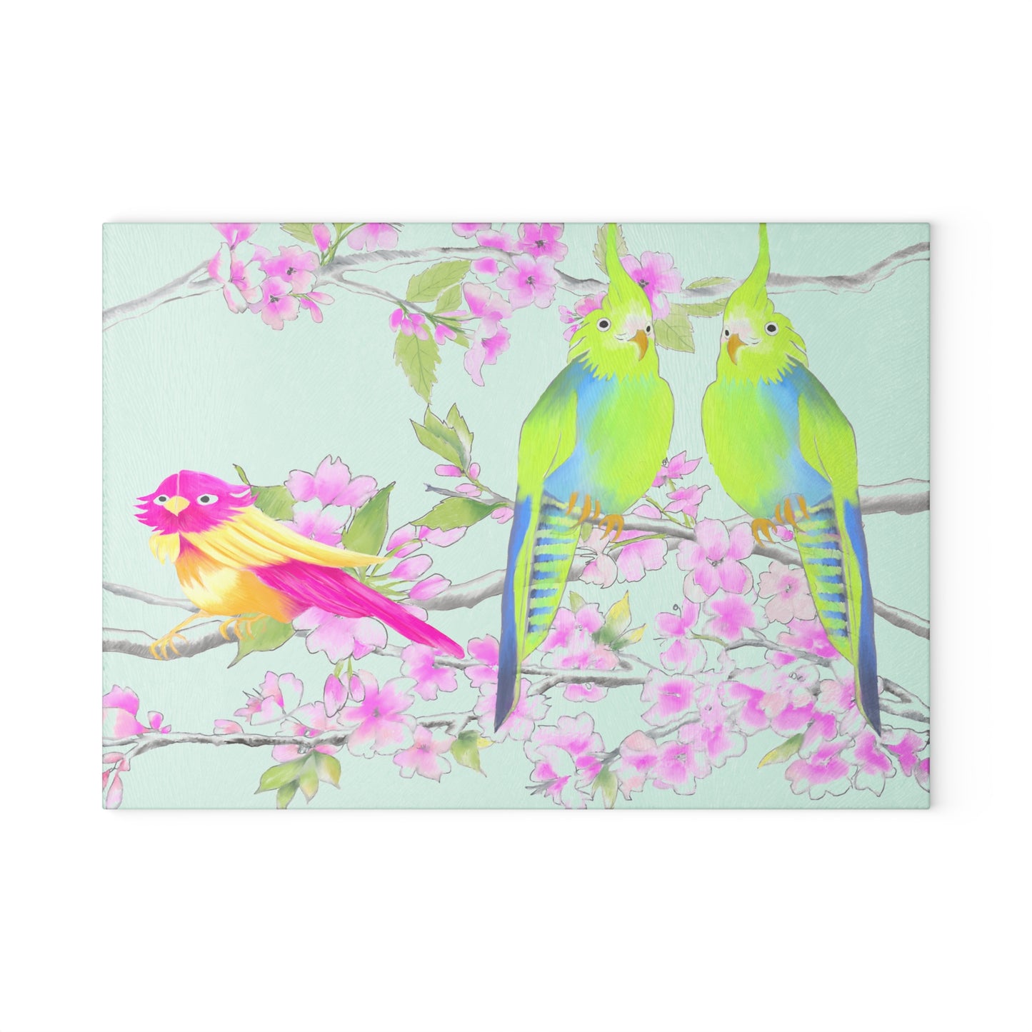 Glass Cutting Boards Cherry Chirp