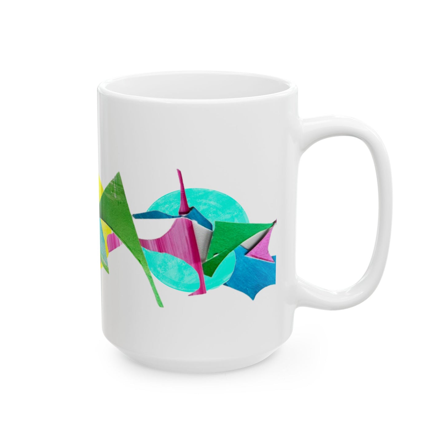Pattern Play Mug Pink Yellow Aqua