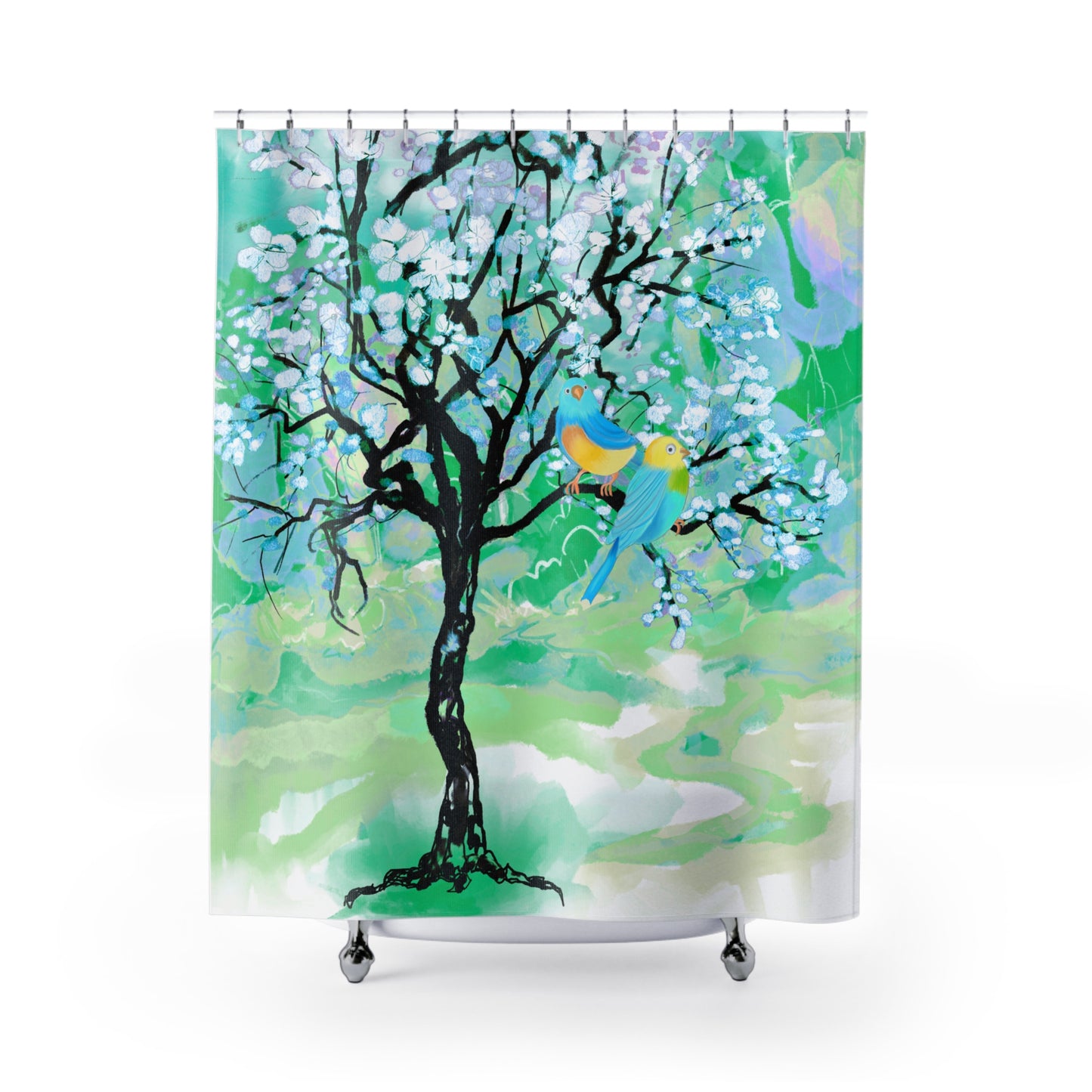 Shower Curtains Joyful Landscapes