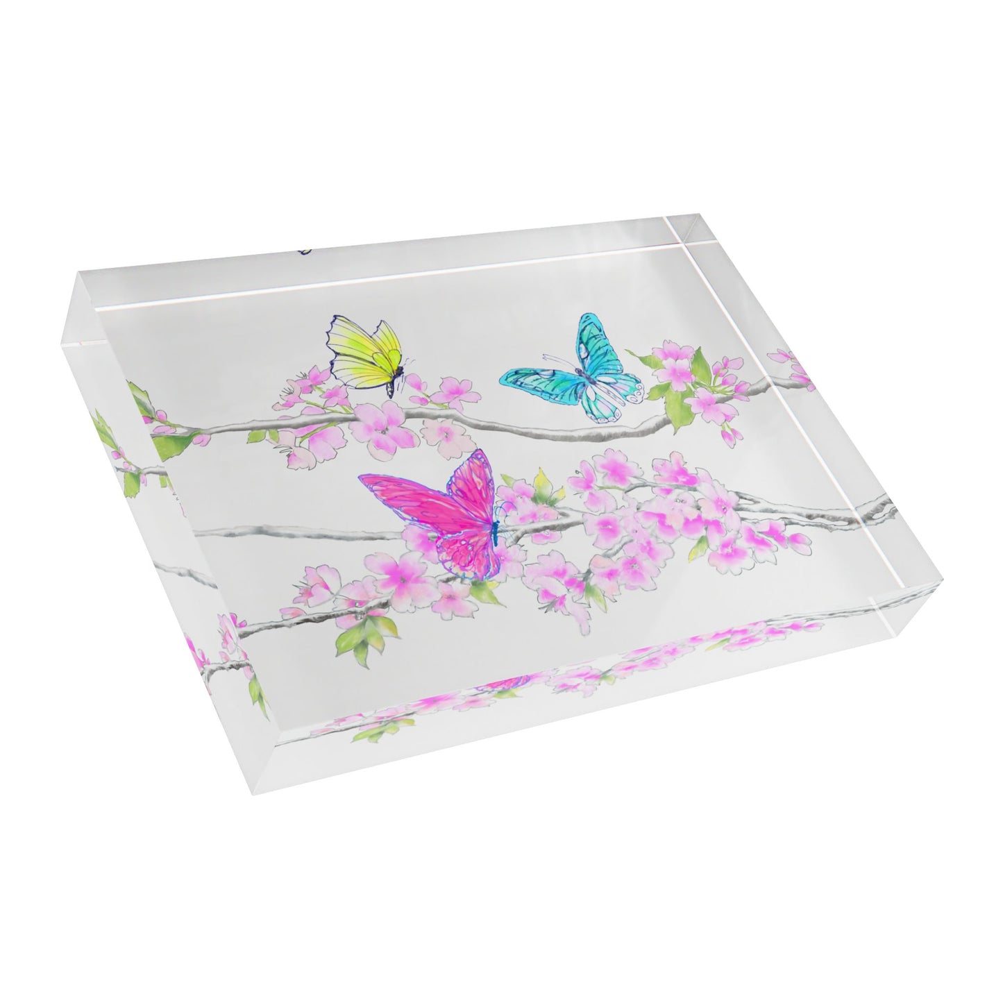 Blossom Whirl Acrylic Art Block