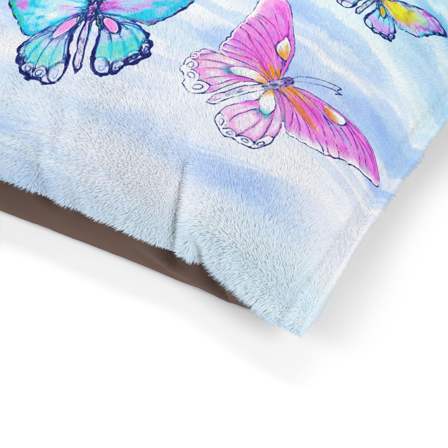 Dogi Butterfly Flutter Pet Bed Colorful Butterflies Blue Sky