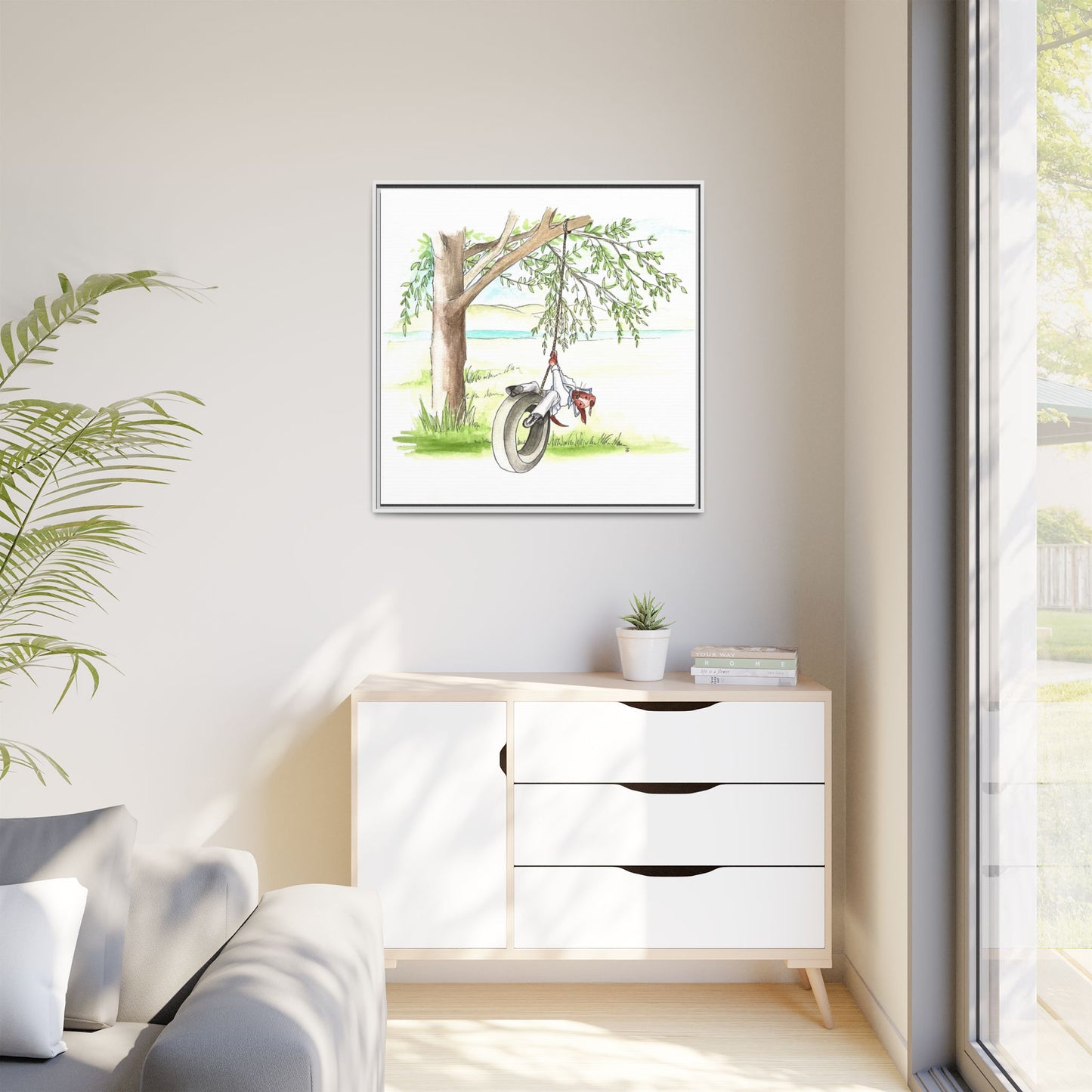Dogi Fun Matte Canvas Framed