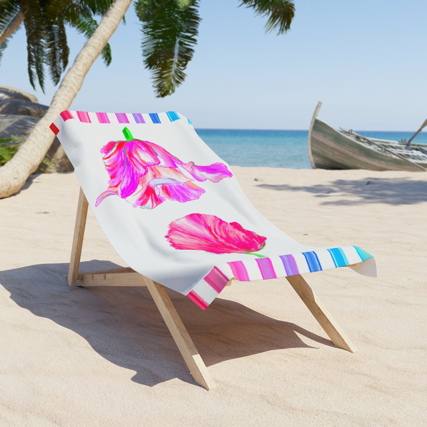 Tulip Love Beach or Bath Towel