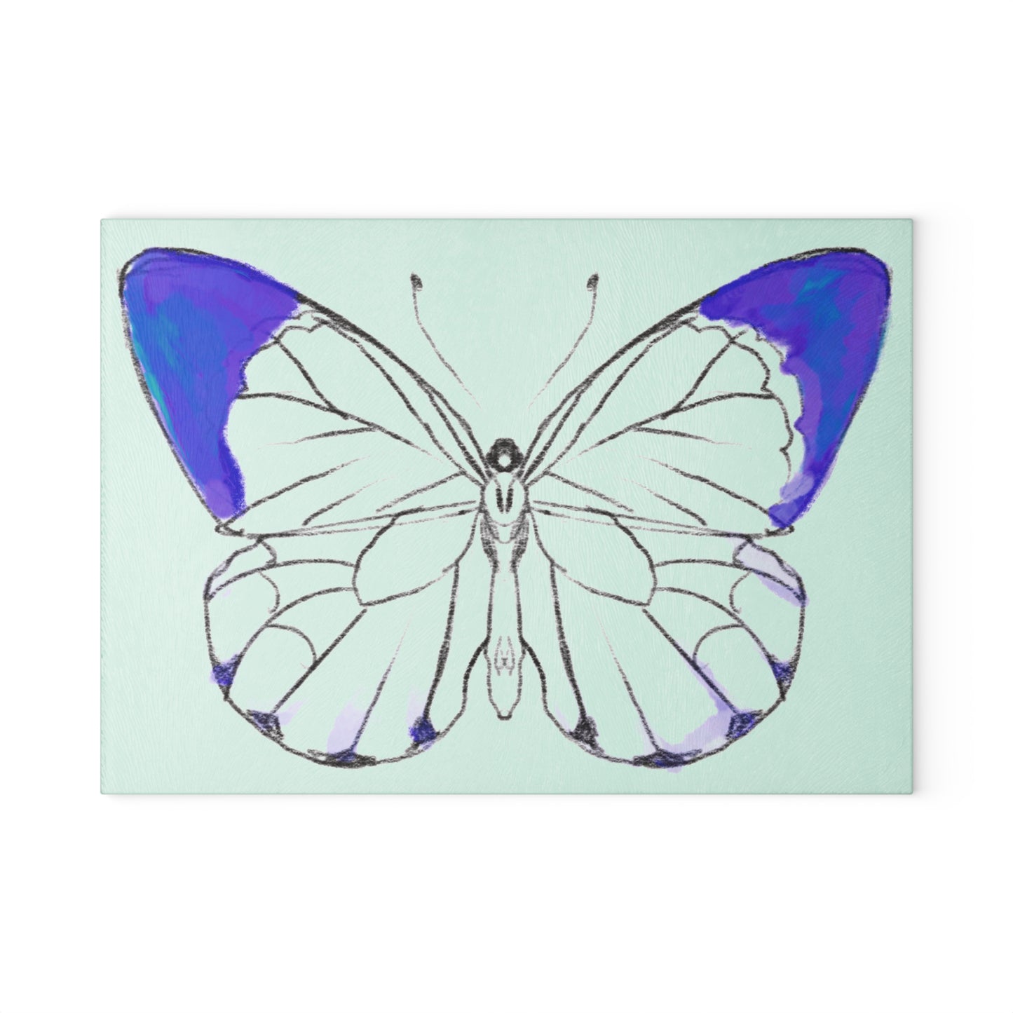 Chroma Glass Cutting Board Navy