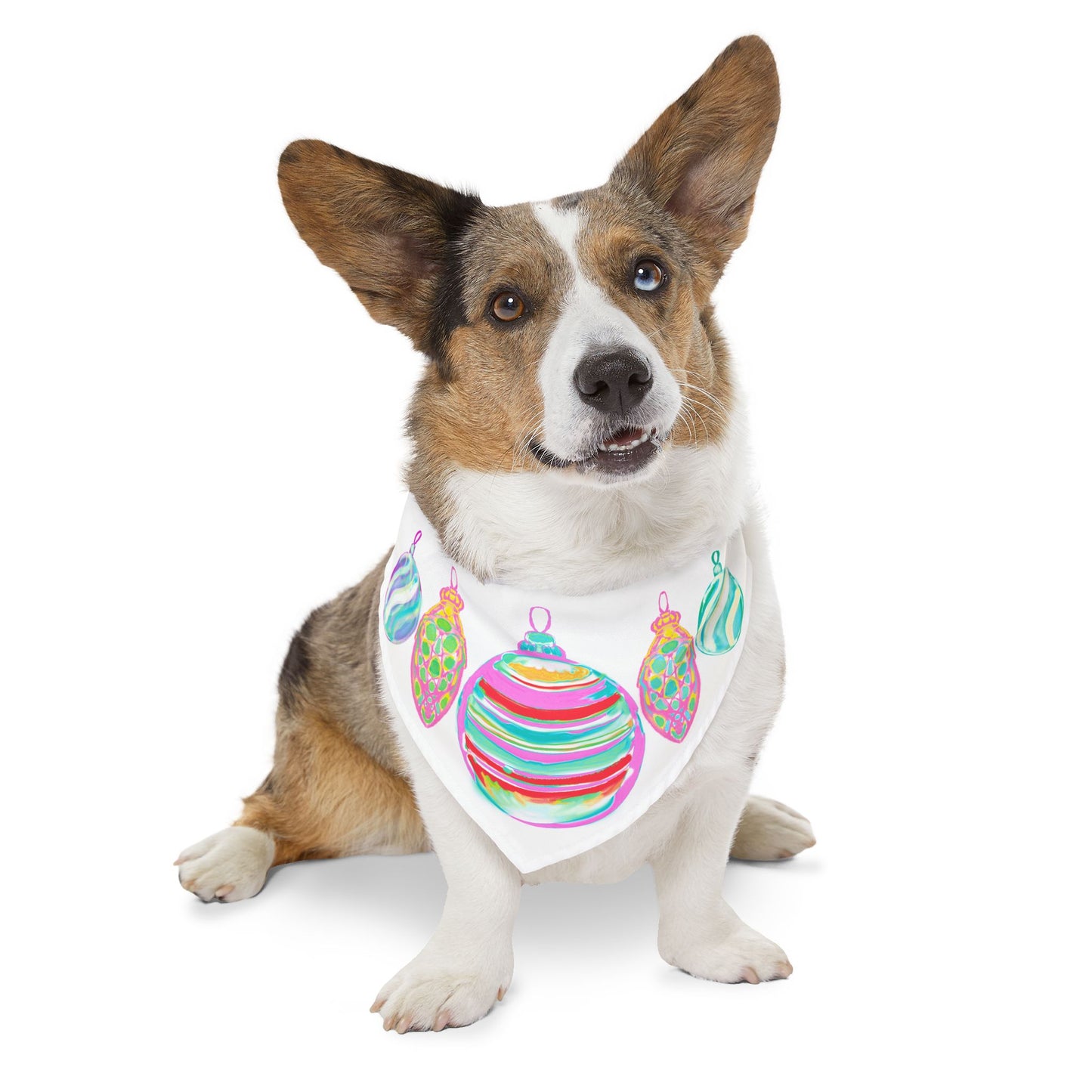 Pet Clothing Bandana Collar Christmas Jolly Woofs