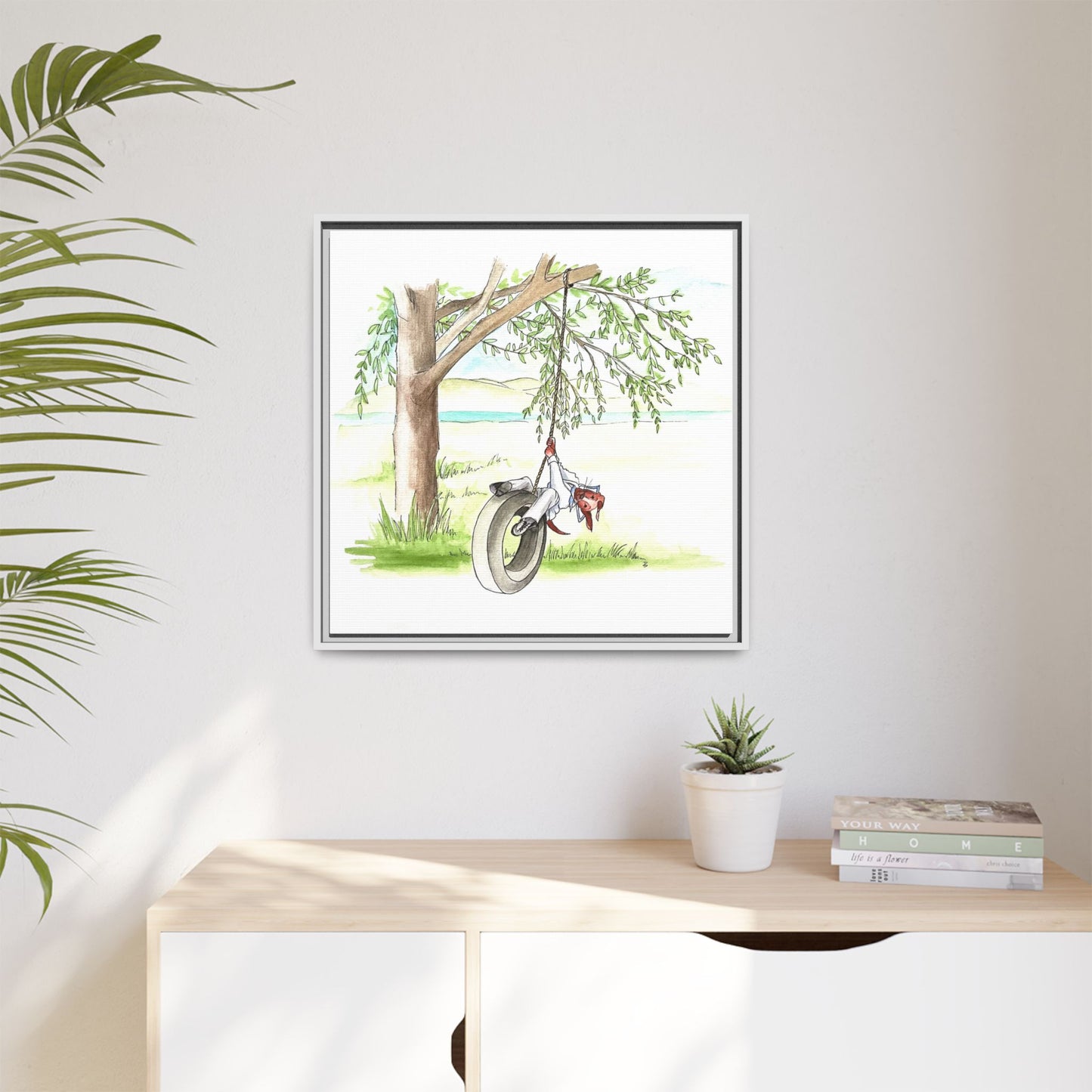 Dogi Fun Matte Canvas Framed
