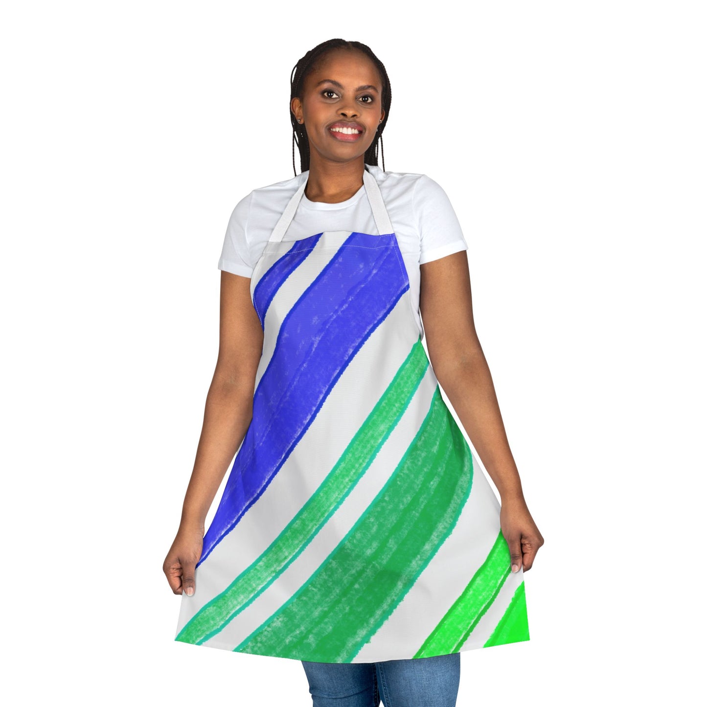Diagonal Stripes Apron