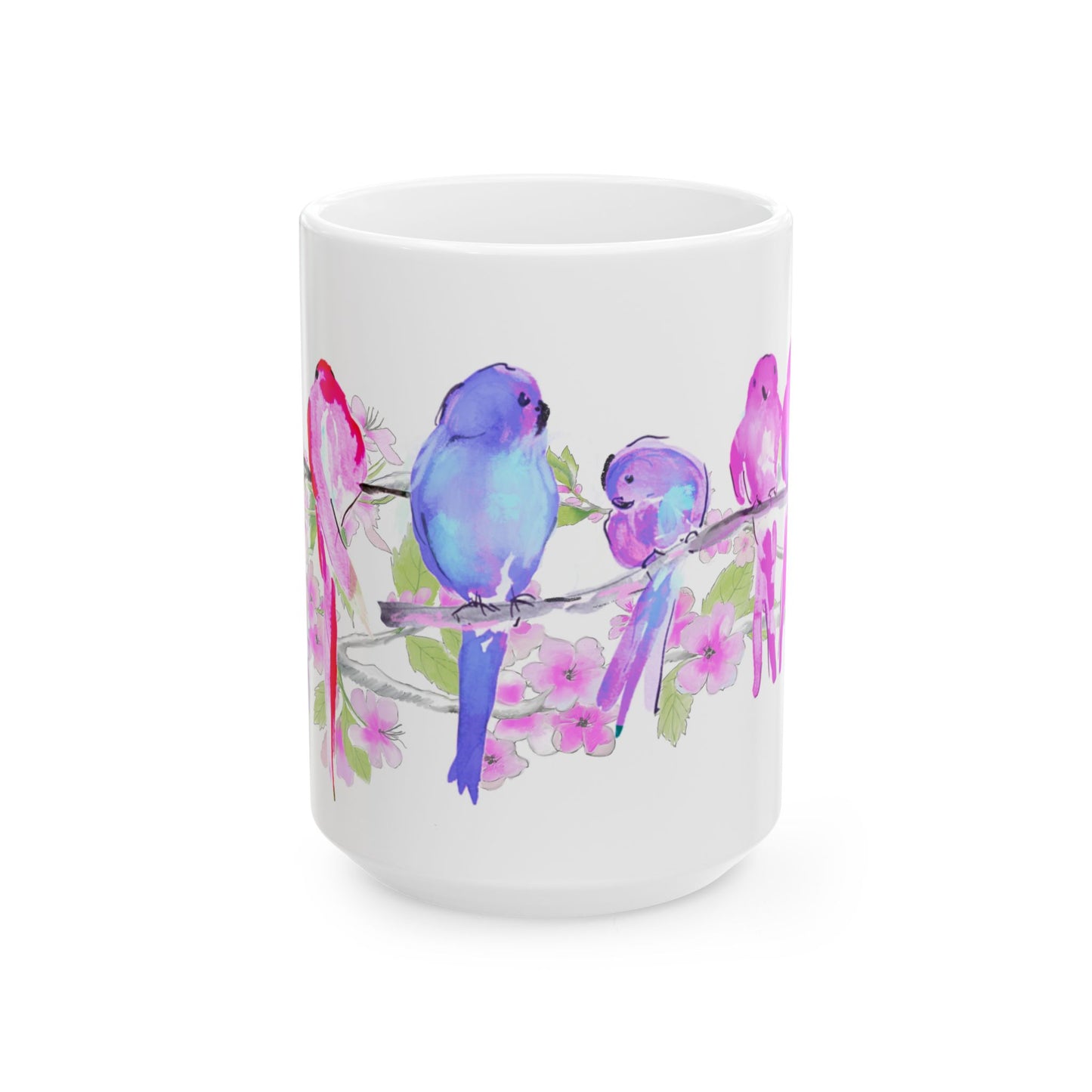 Blossoms & Birds Ceramic Mugs
