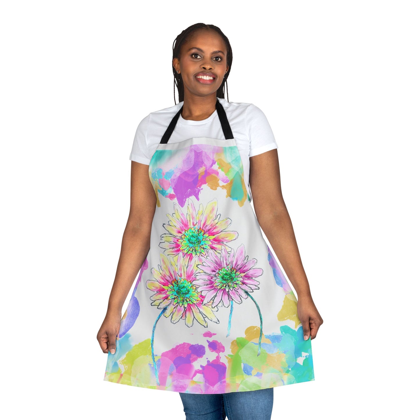 Zinnia Color Splash Apron