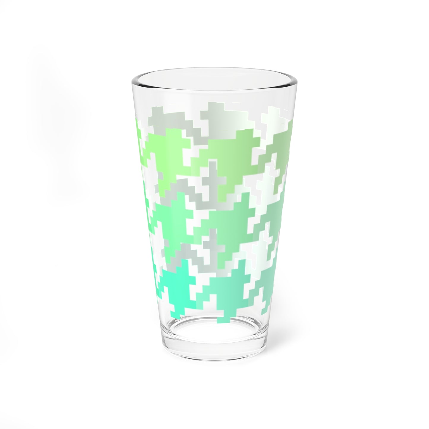 Mixing Glass, 16oz Houndstooth Fun