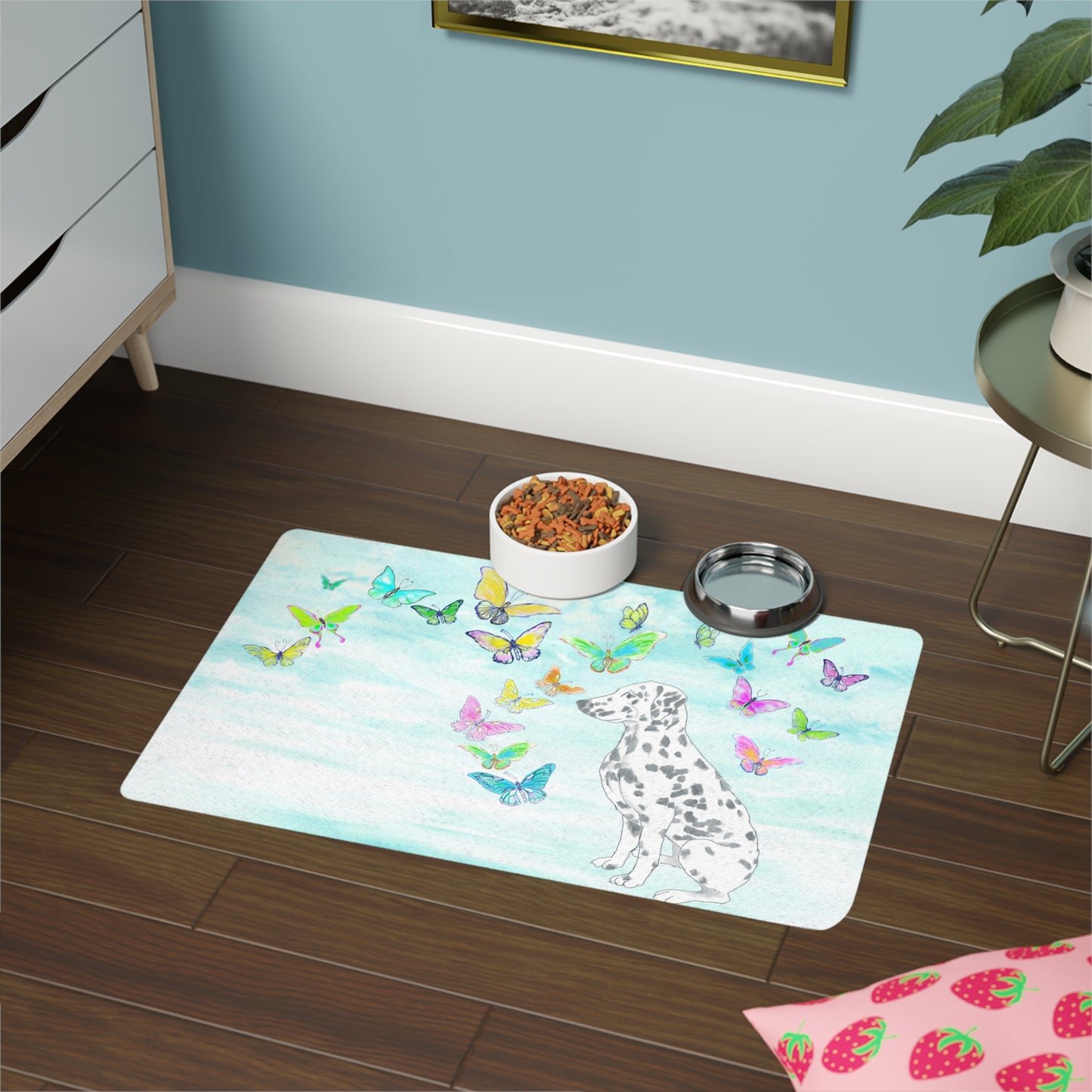 Dogi Butterfly Flutter Pet Food Mat Dalmatian