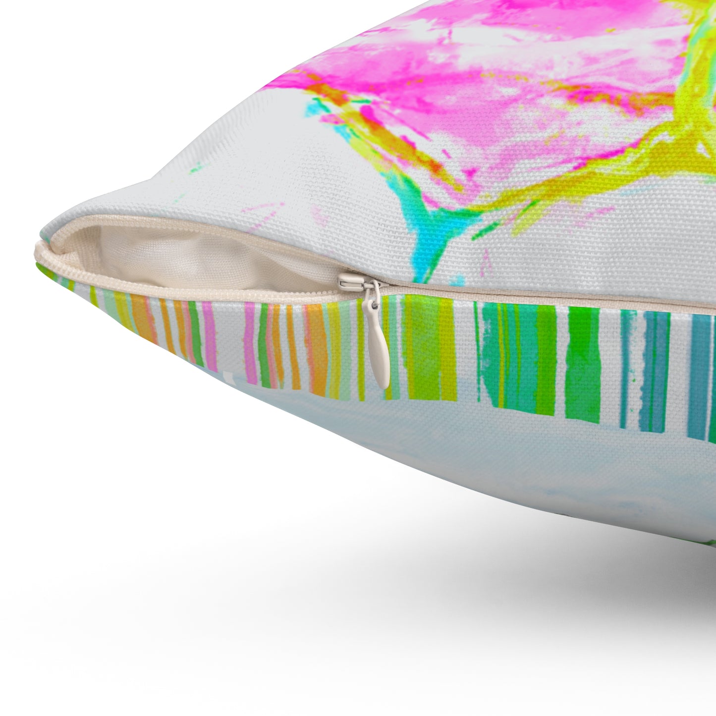 Flower Fun Pansy Spun Polyester Square Pillow