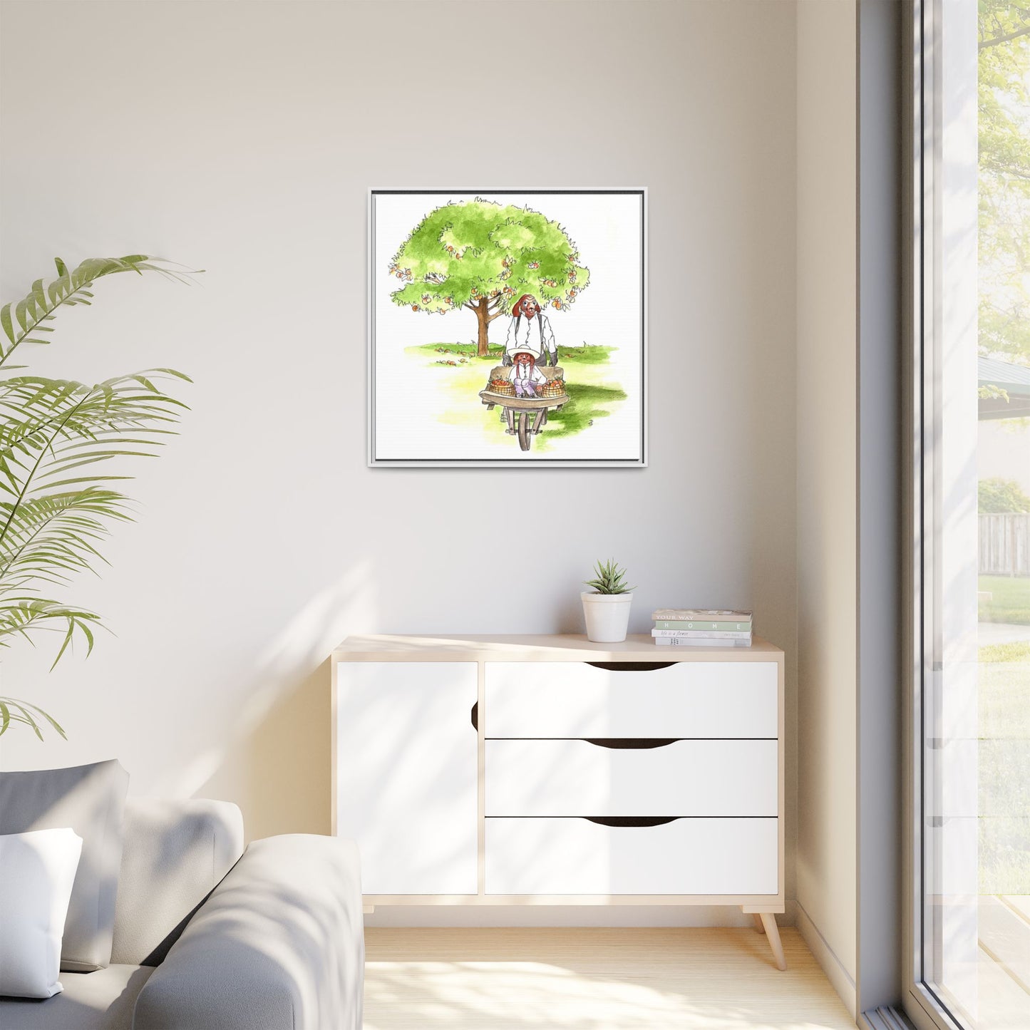 Dogi Fun Matte Canvas Framed