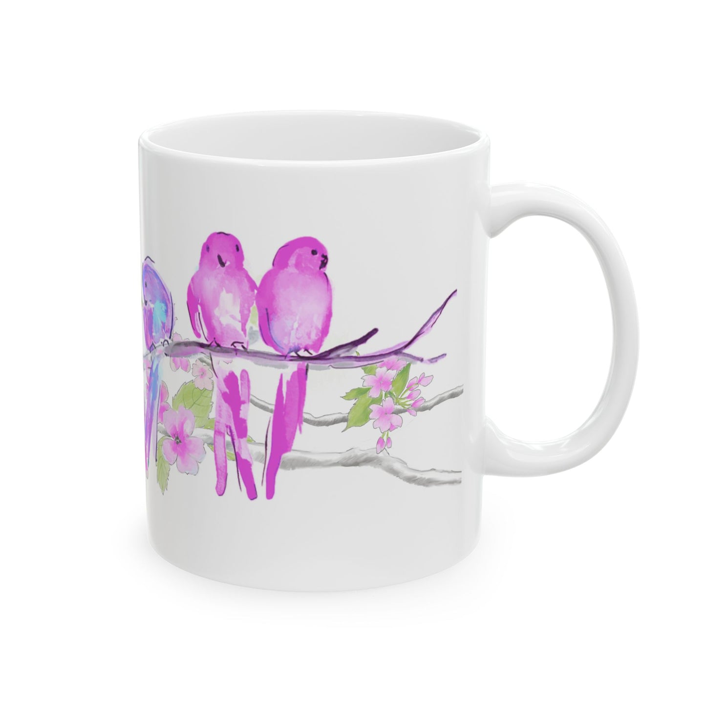 Blossoms & Birds Ceramic Mugs