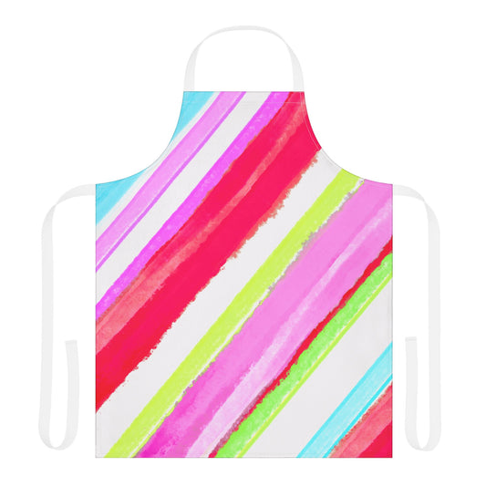 Diagonal Stripes Apron