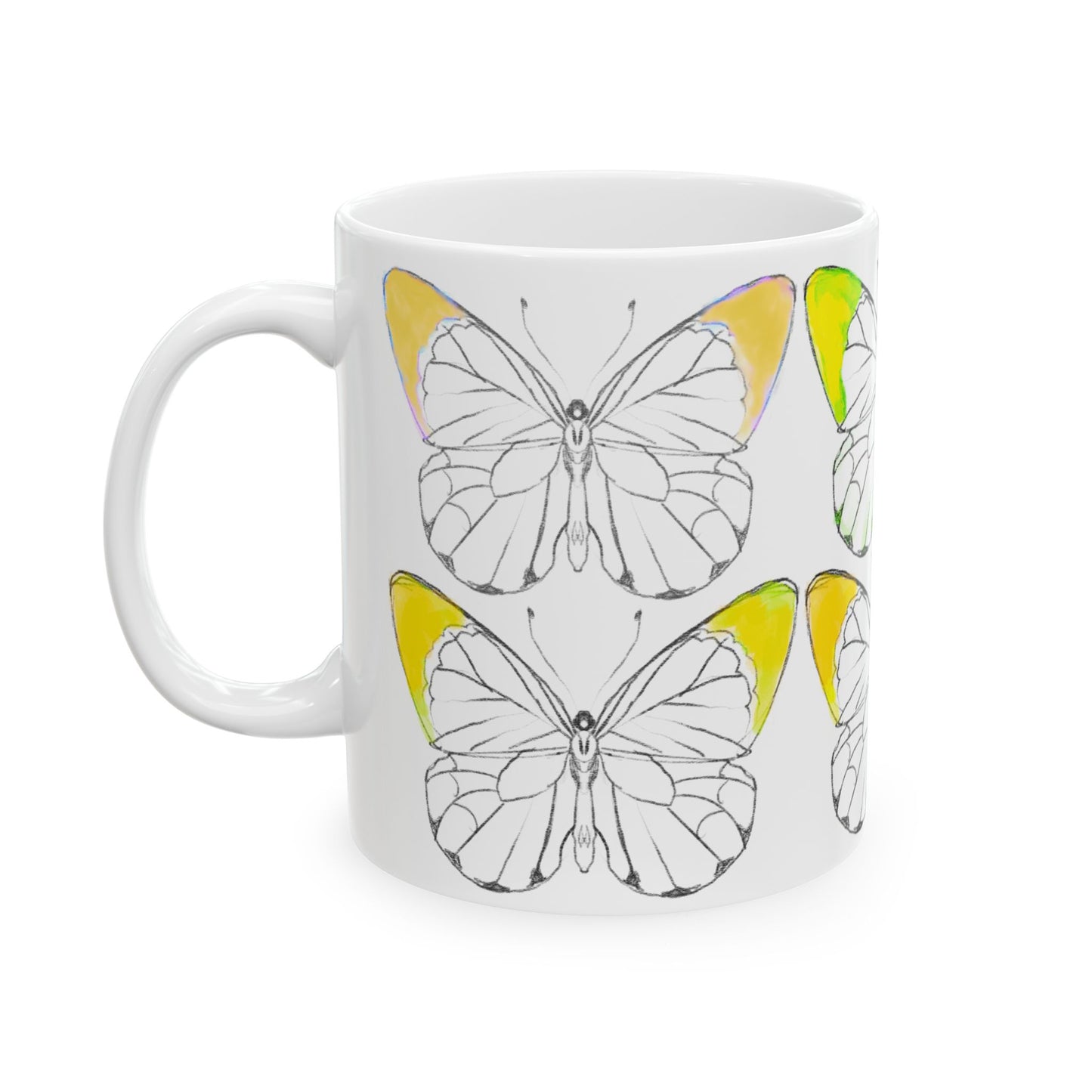 Chroma Ceramic Mug, (11oz, 15oz) Yellow