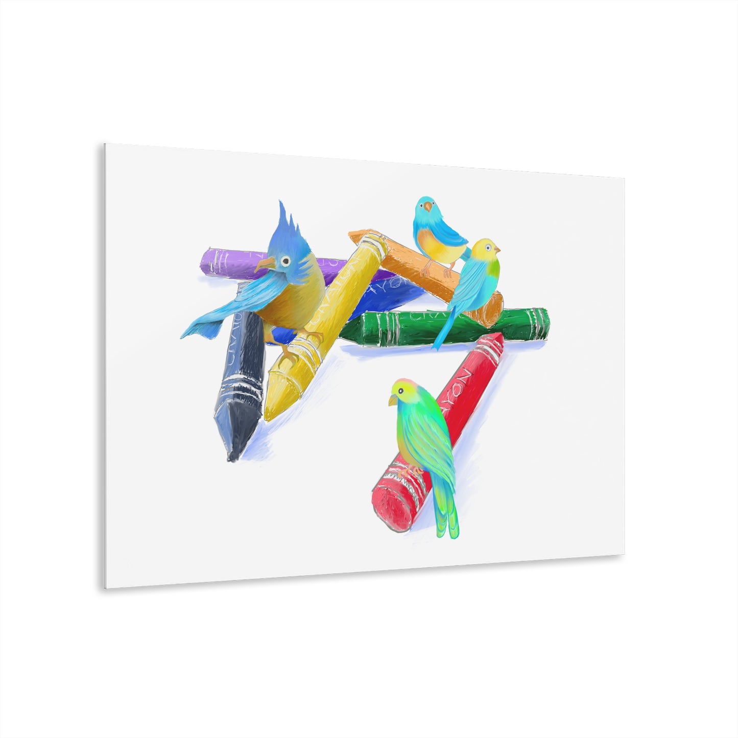 Jolly Birds Acrylic Prints (French Cleat Hanging)