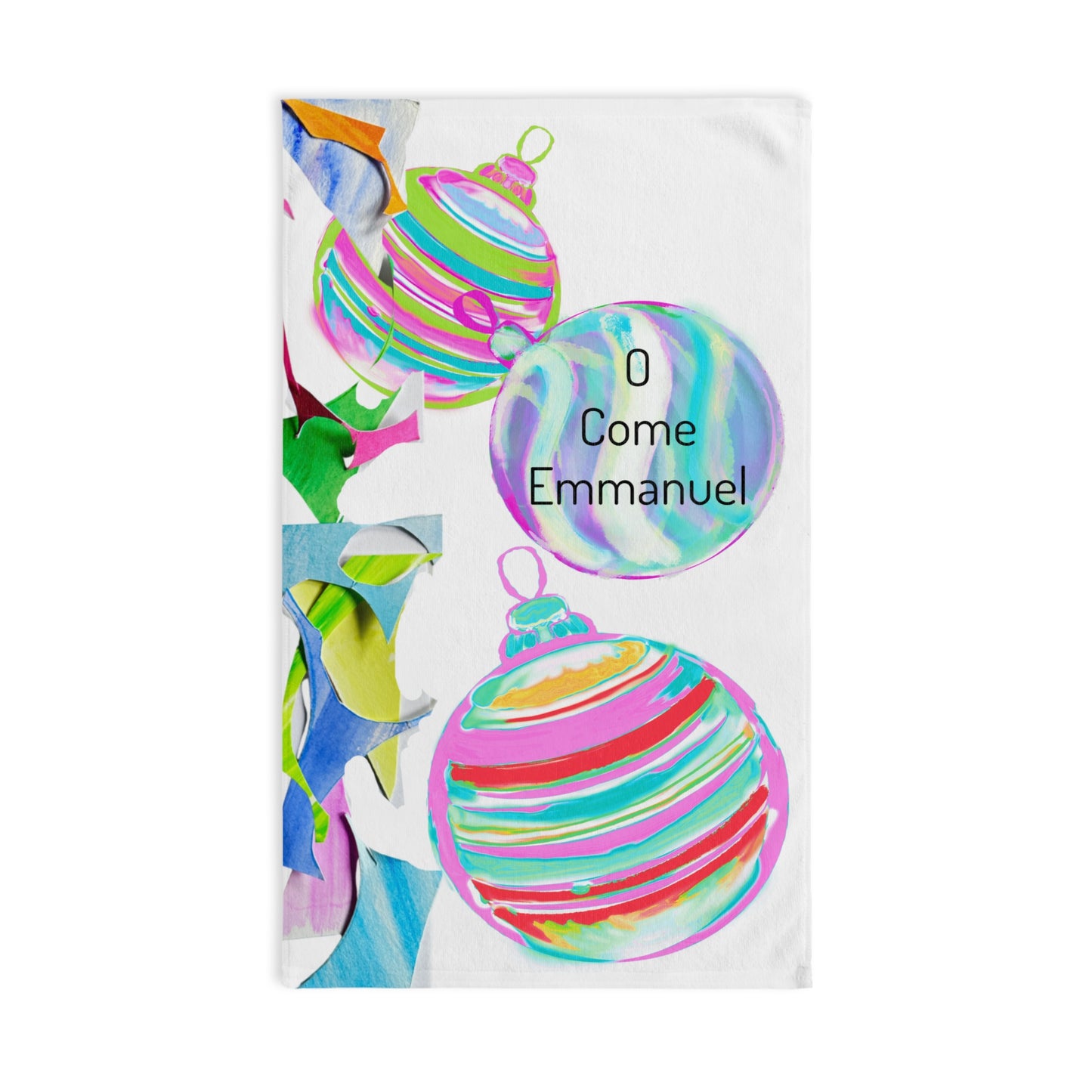 Christmas Hand Towels Come Emmanuel