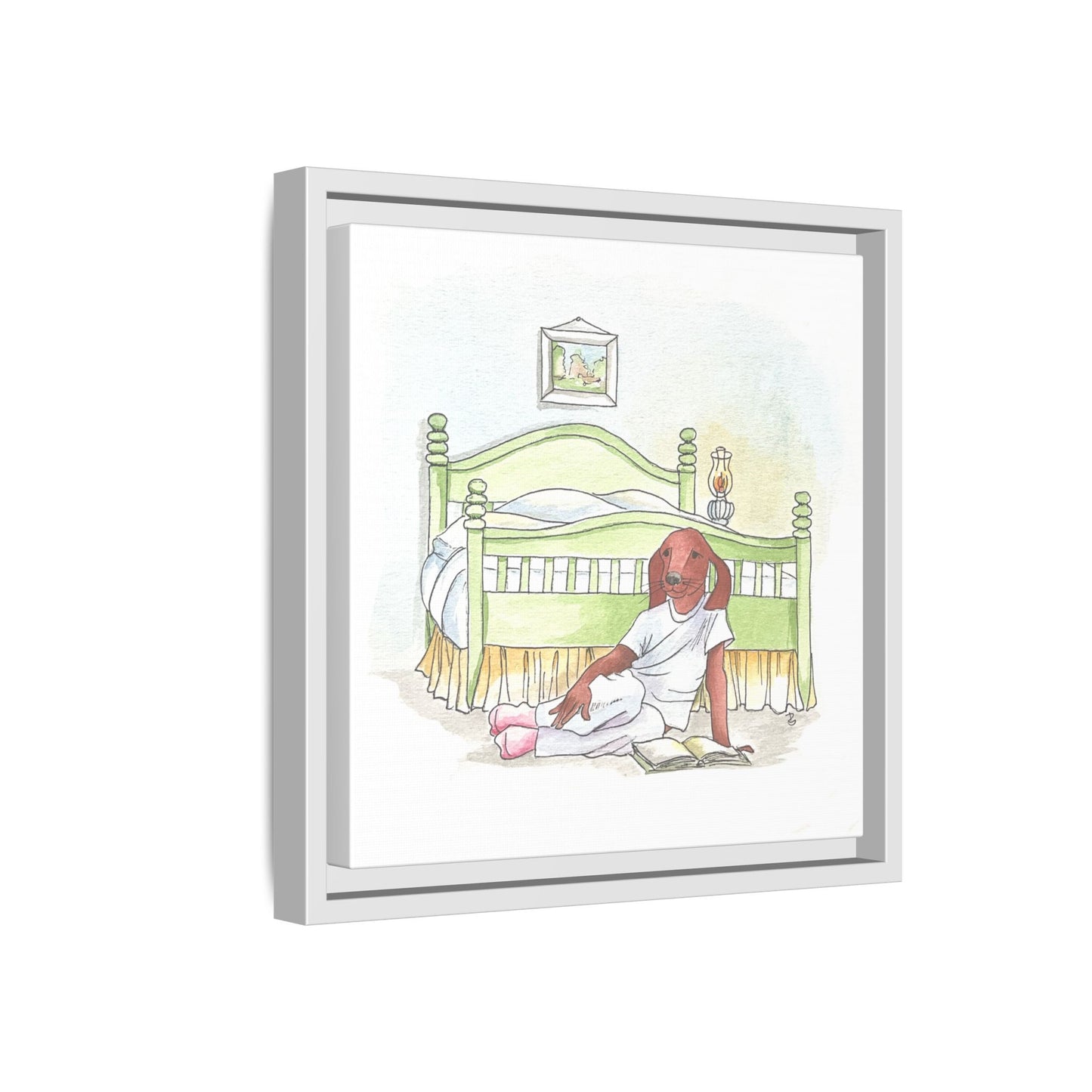 Dogi Fun Matte Canvas Framed