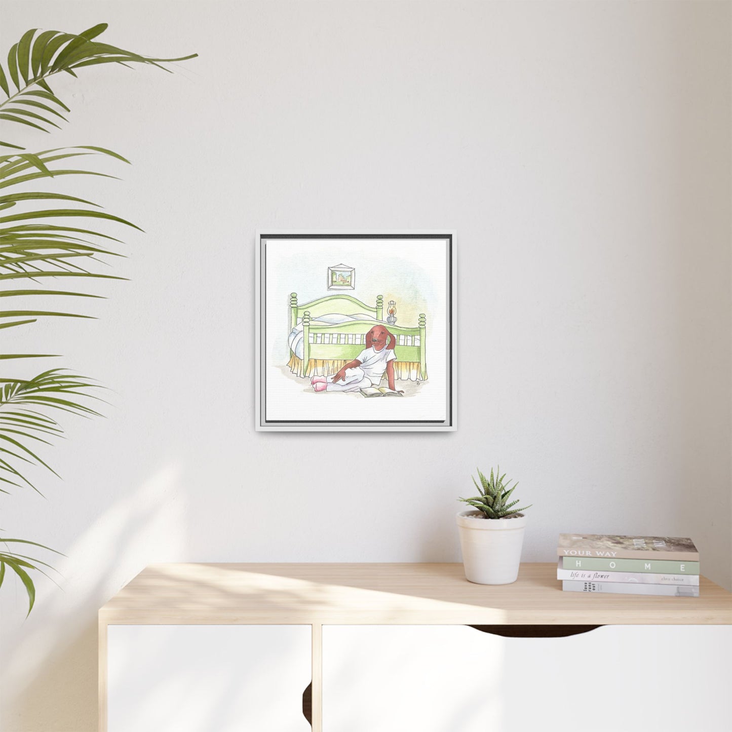Dogi Fun Matte Canvas Framed