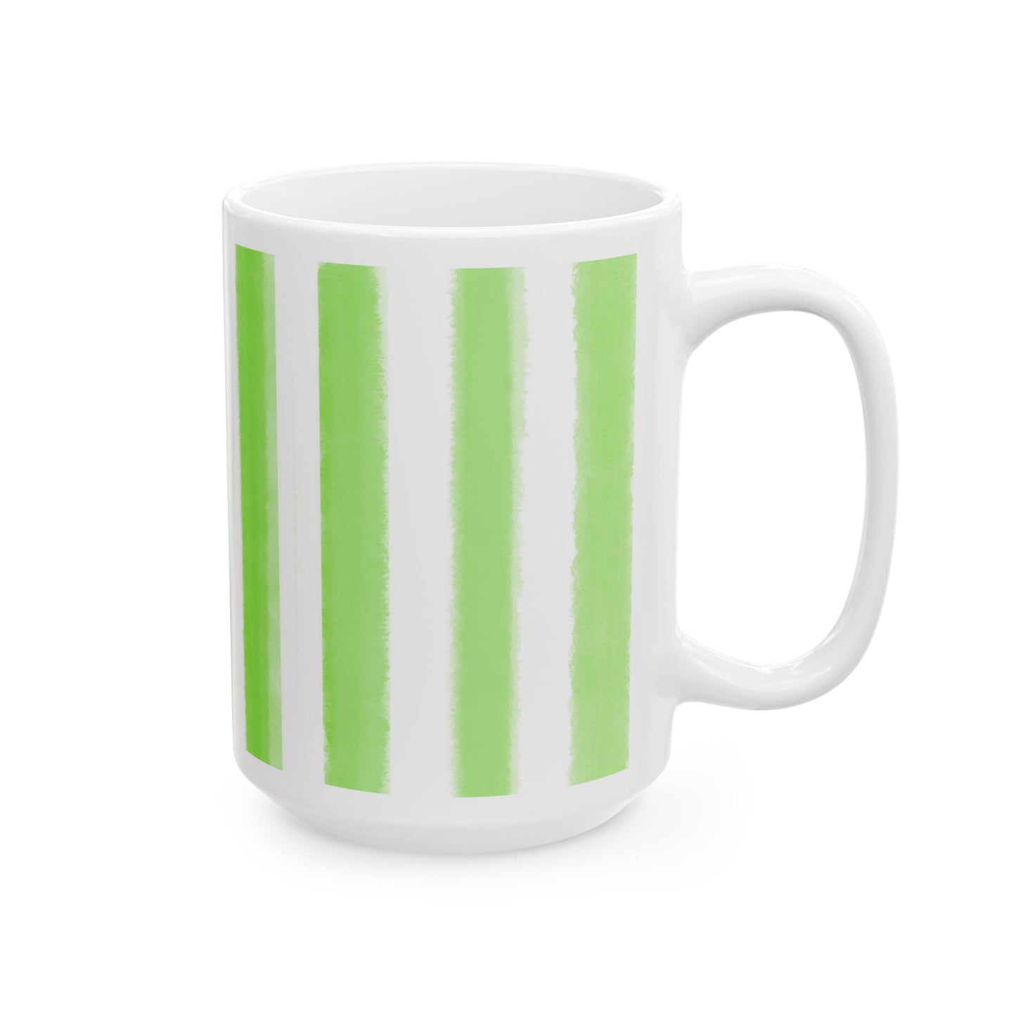 Dancing Tulips Mug Lime-Green Raspberry