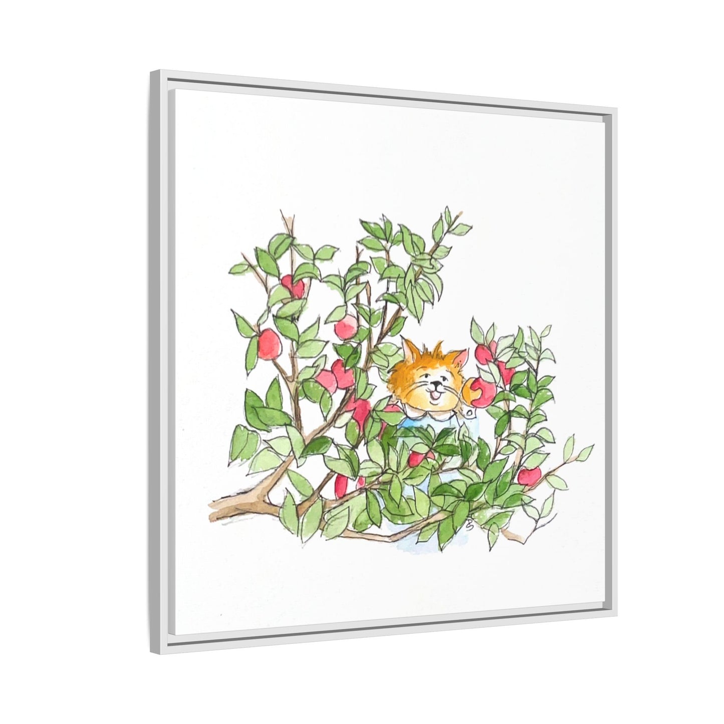 Kitty Fun Matte Canvas Framed
