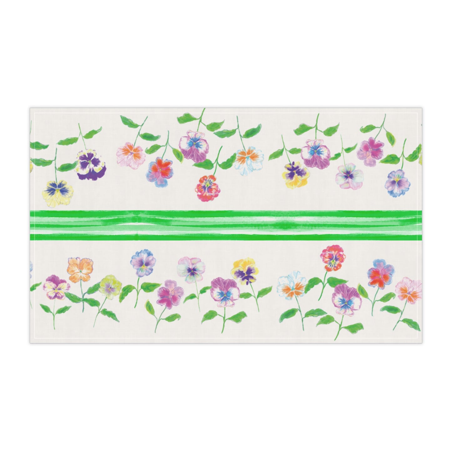 Flower Fun Tea Towel Pansy