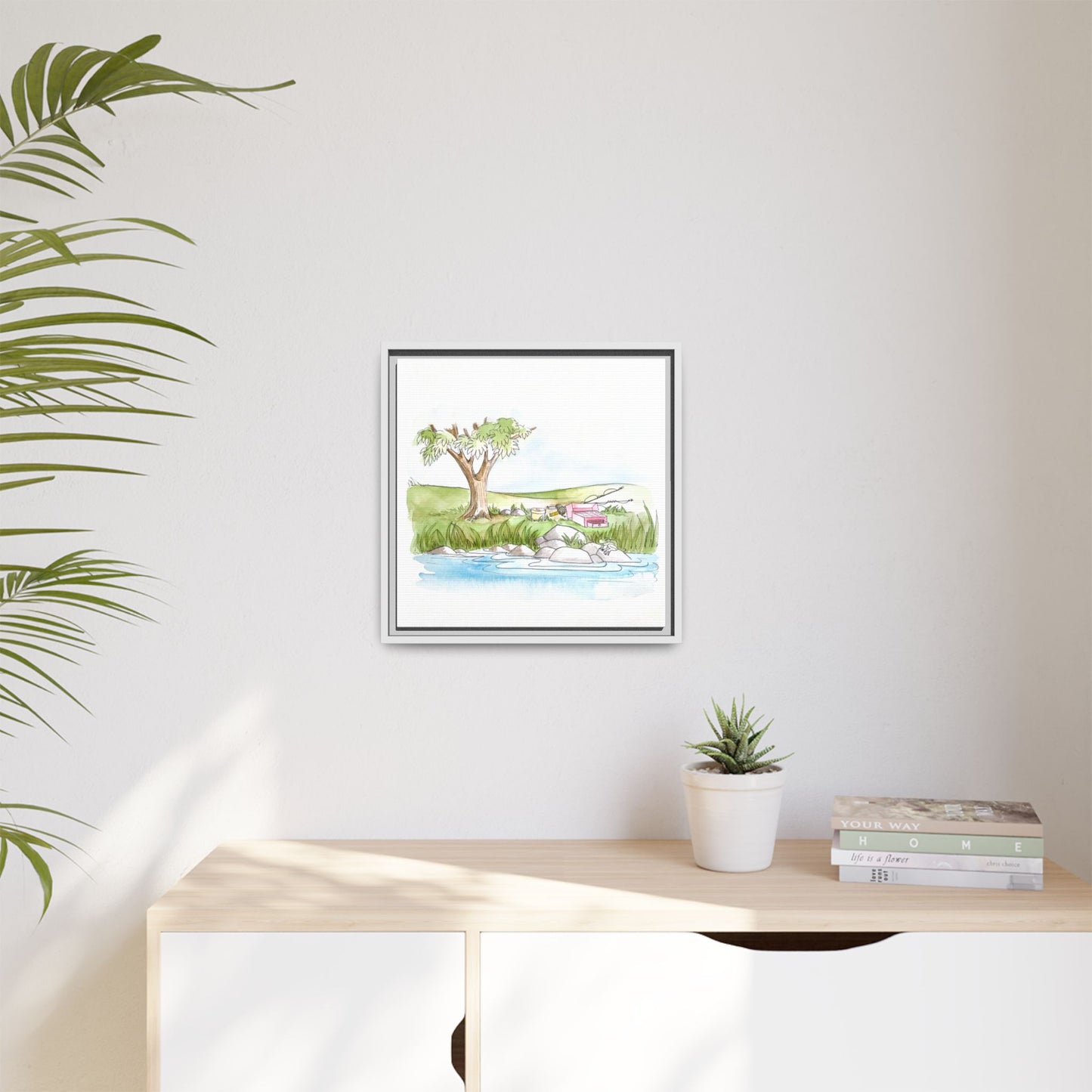 Kitty Fun Matte Canvas Framed