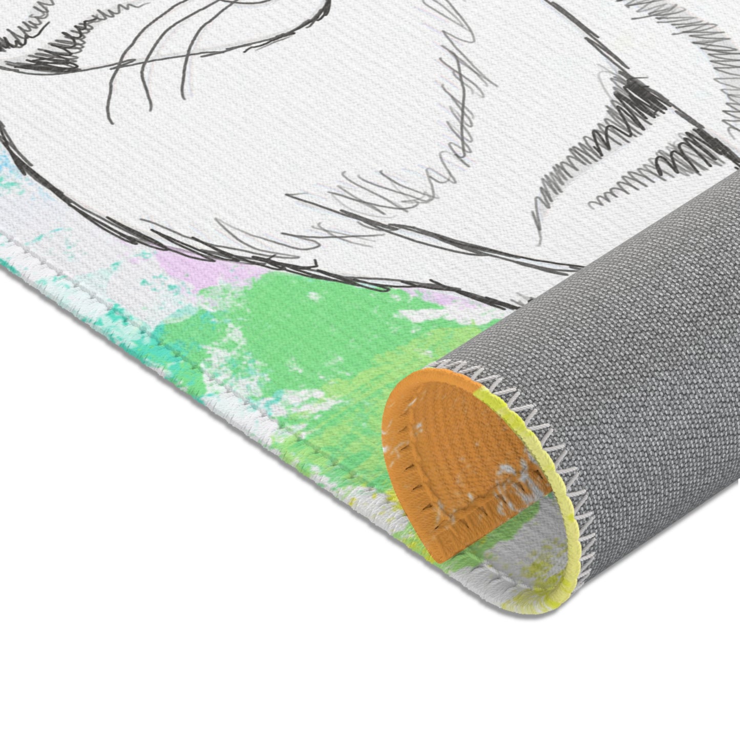 Kitty Fun Vertical Indoor Area Rugs
