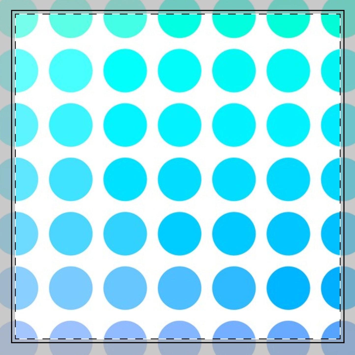 Polka Dot Joy Cotton Twill Napkin in Shades of Aqua and Blue, Creamy White Fabric Background