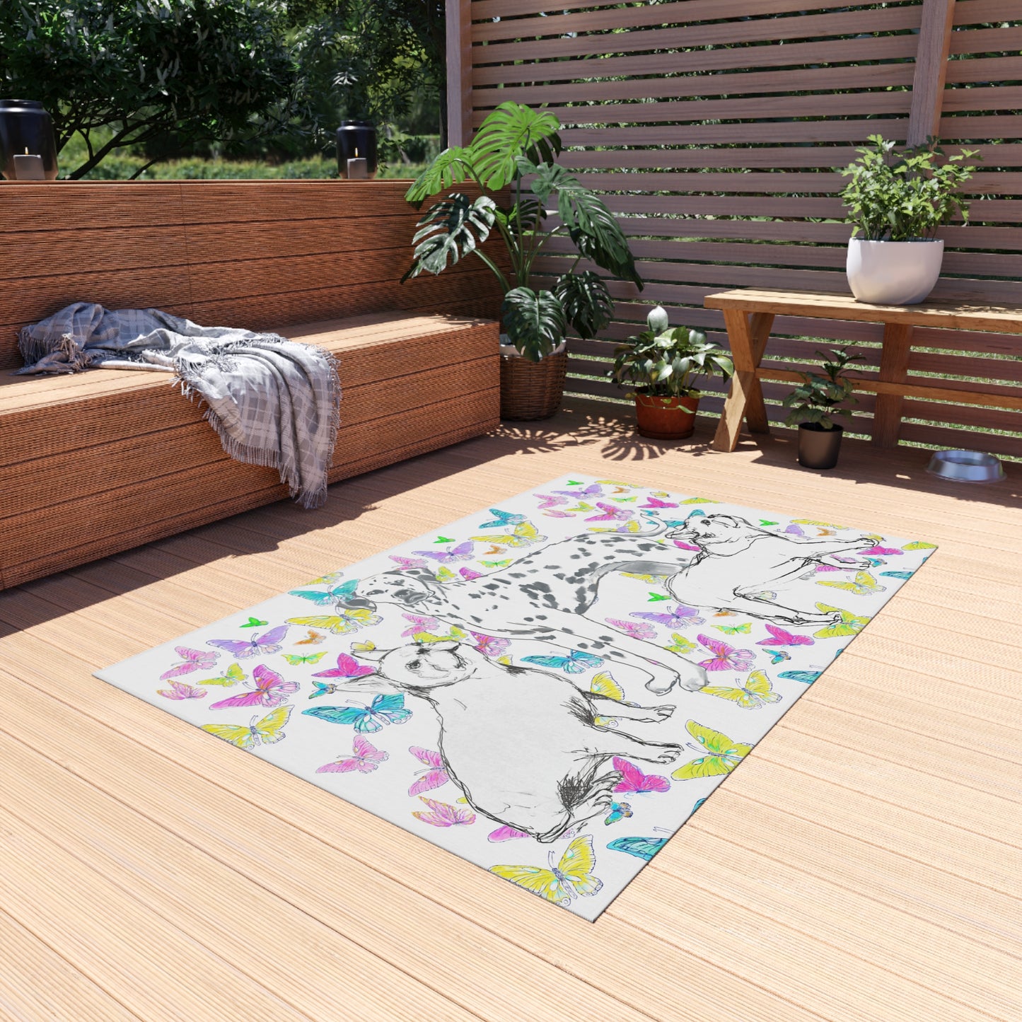 Dogi Butterfly Flutter Indoor/Outdoor Rug