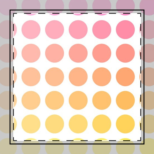 Polka Dot Joy Cotton Twill Napkin In Shades of Pink and Orange, Creamy White Fabric Background