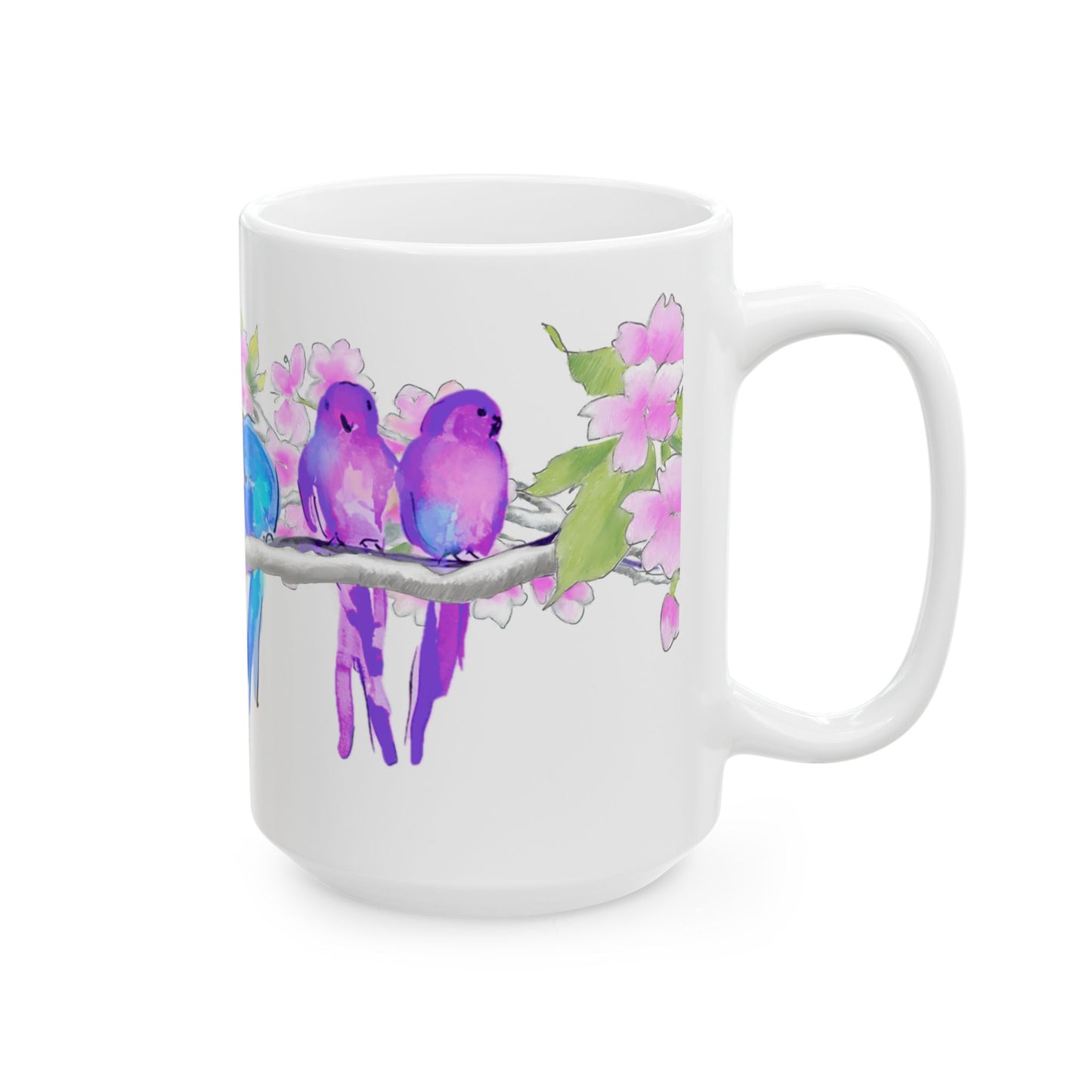 Blossoms & Birds Ceramic Mugs
