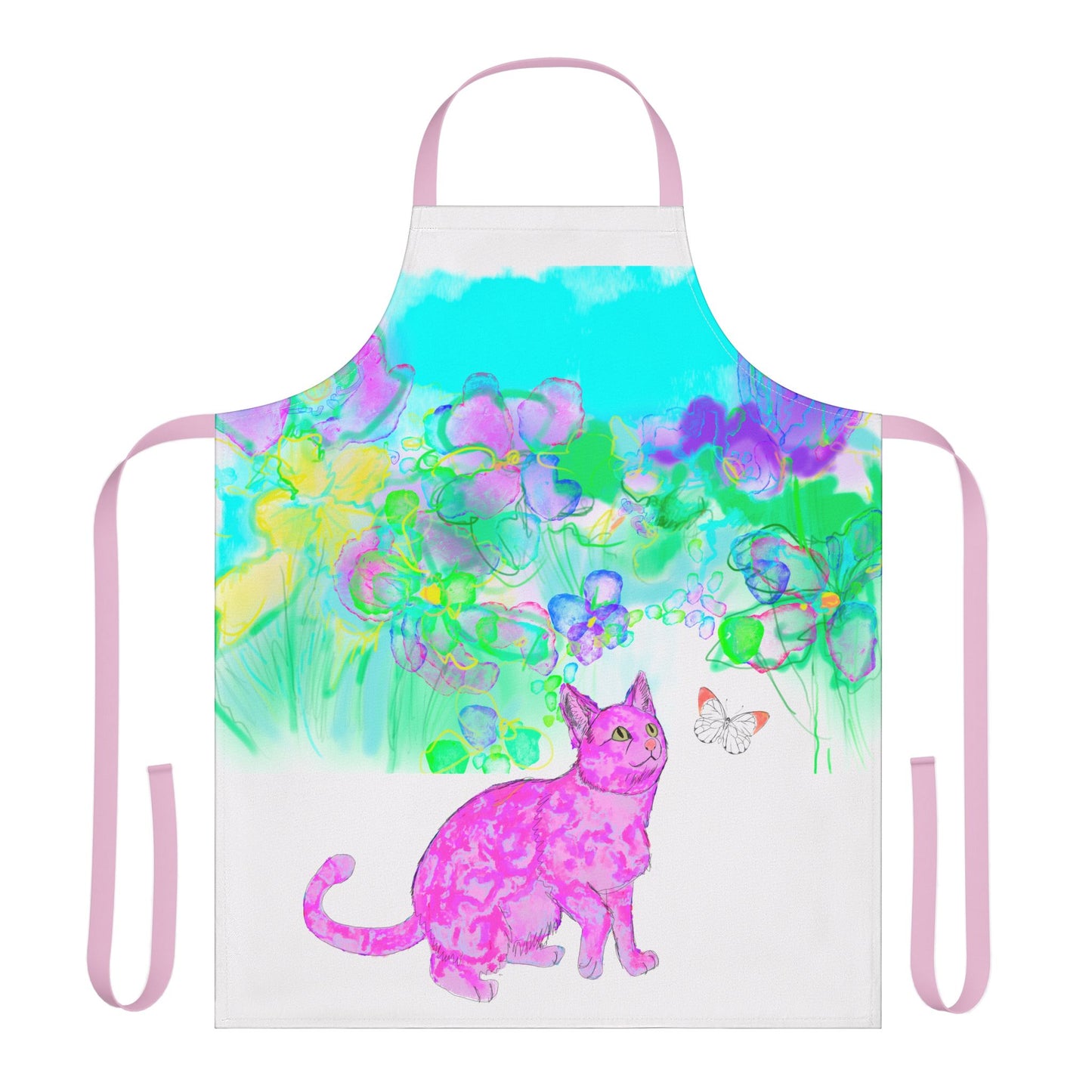 Colorful Cat Apron