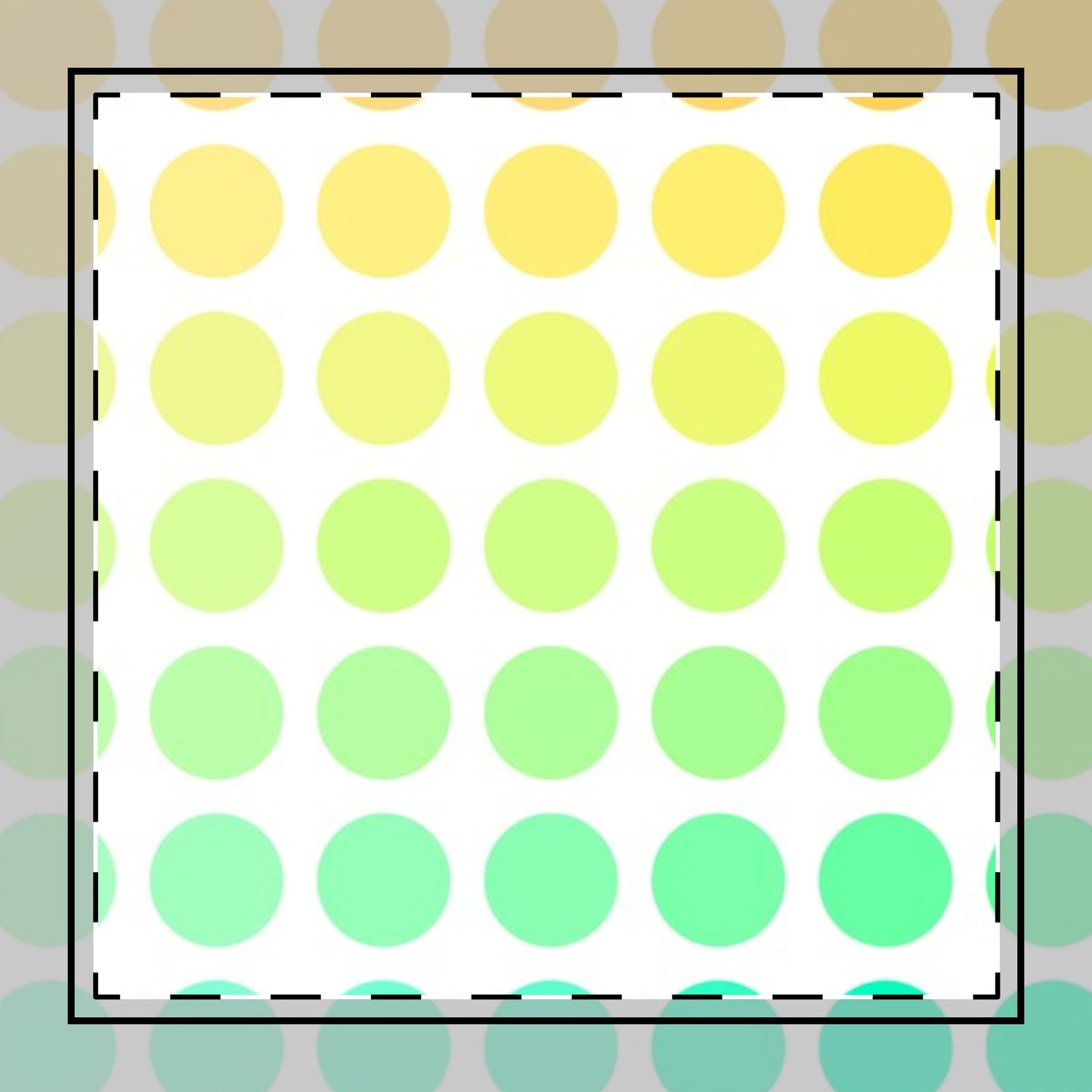 Polka Dot Joy Cotton Twill Napkin In Shades of Yellow and Green, Creamy White Fabric Background