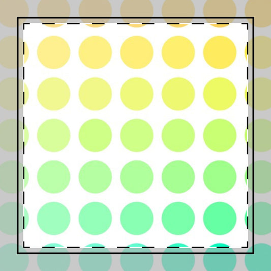 Polka Dot Joy  Cotton Twill Napkin In Shades of Yellow and Green, Creamy White Fabric Background